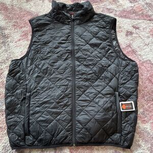 Hawke & Co Quilted Packable Duck Down Lightweight Vest Black Men's M
